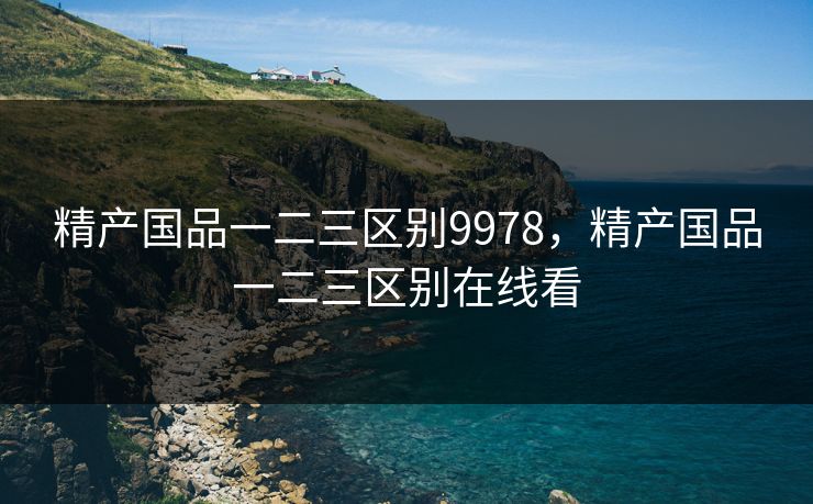 精产国品一二三区别9978，精产国品一二三区别在线看